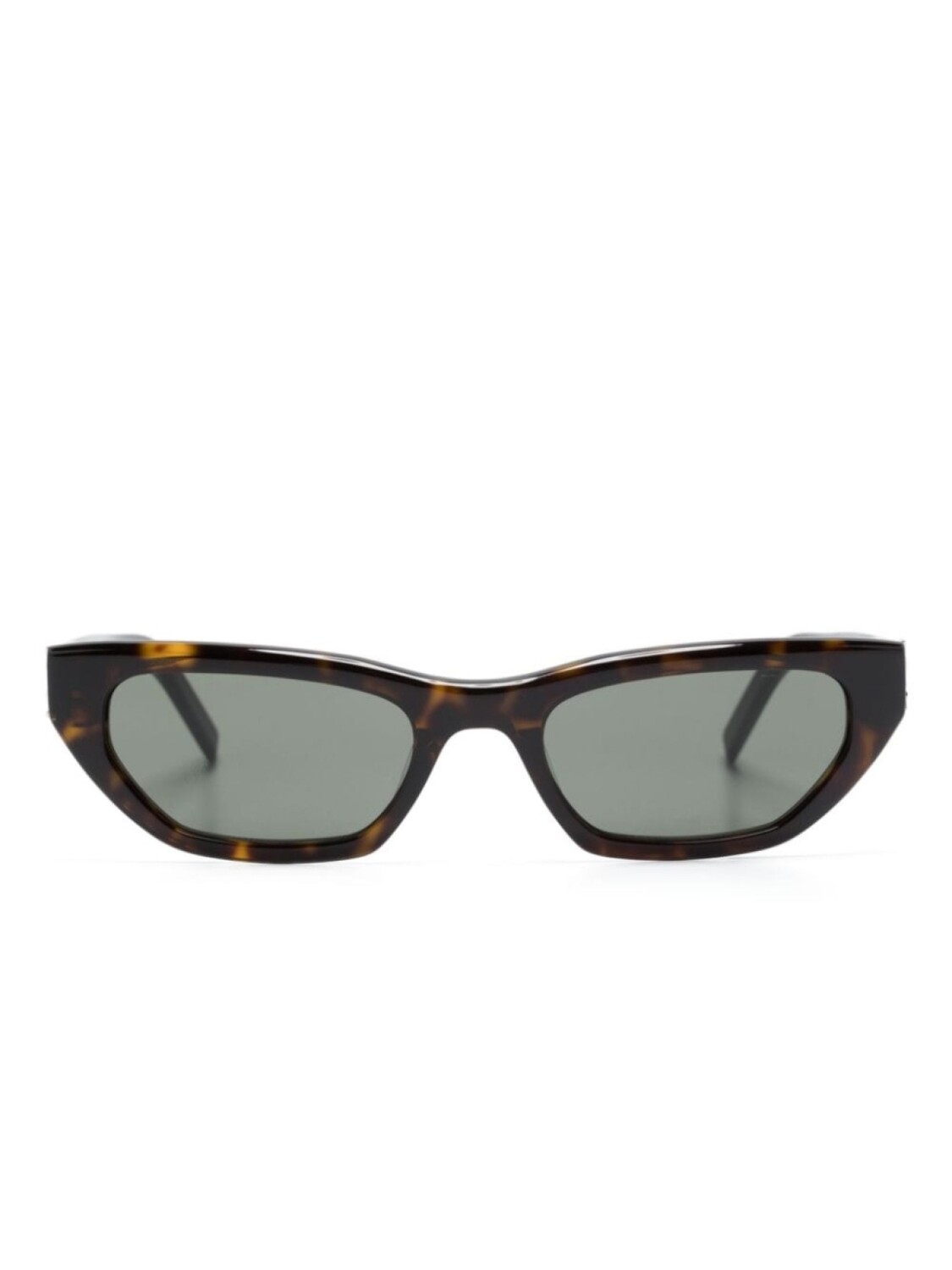 

Солнцезащитные очки в оправе 'кошачий глаз' Saint Laurent Eyewear, коричневый