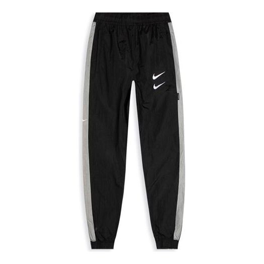 

Спортивные штаны с логотипом swoosh плетеные штаны для мужчин Nike, серый