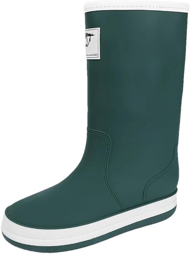 

Мужские высокие резиновые сапоги для улицы, непромокаемые с мягкой подошвой и противоскользящей поверхностью для работы на улице Generic, Y799 En8