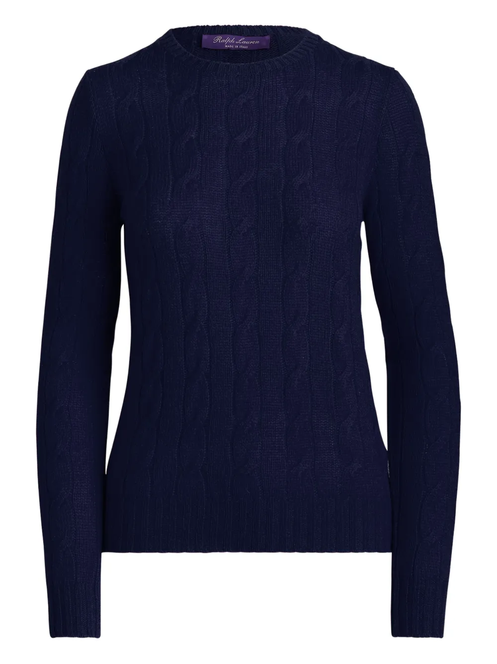

Кашемировый свитер косой вязки Ralph Lauren Collection, синий