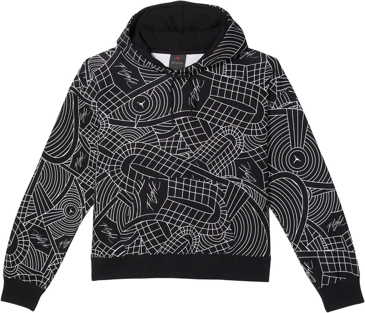 

Толстовка Jordan Jordan Brooklyn Fleece Pullover All Over Print, черный