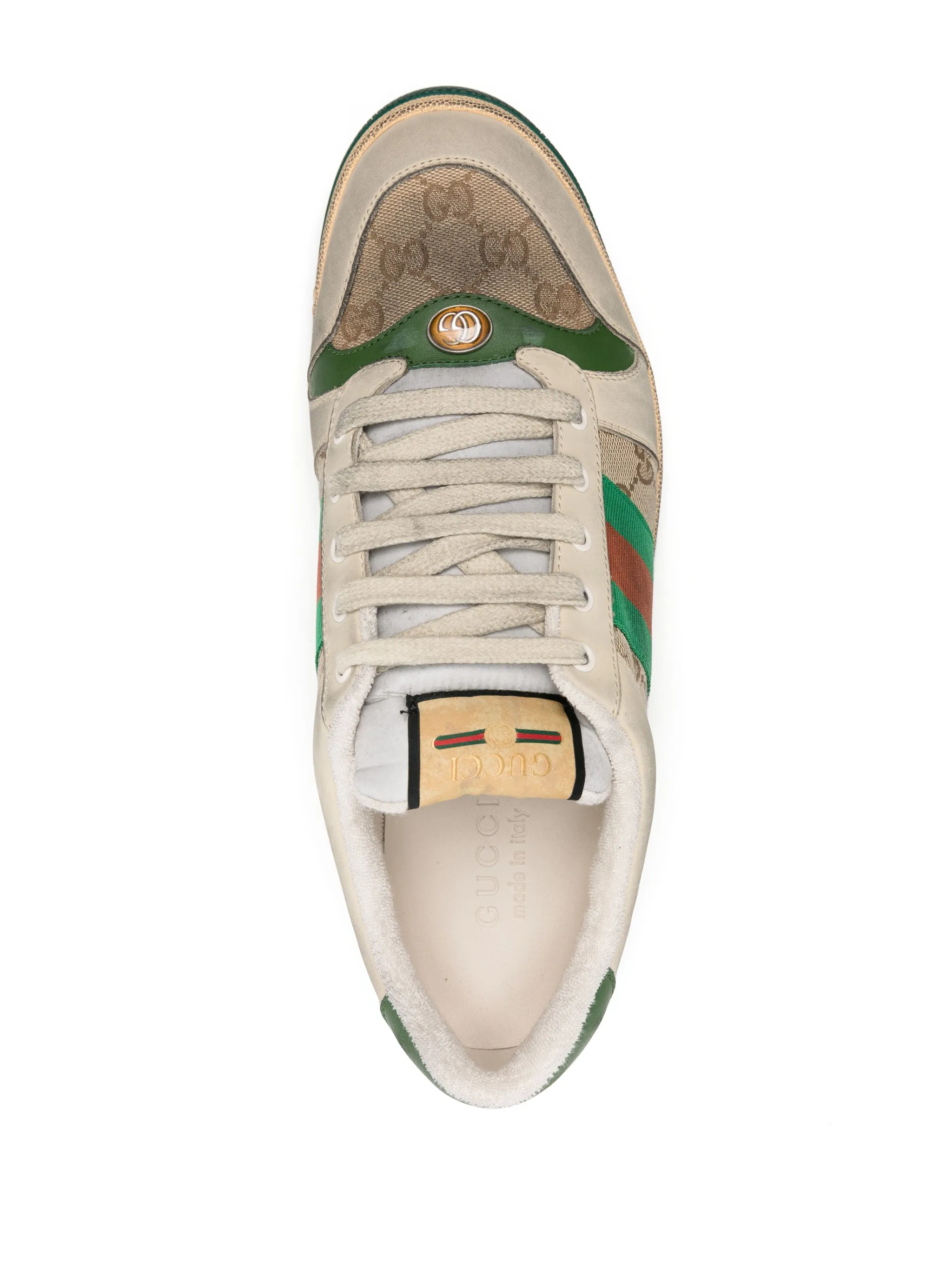 Кроссовки Screener Gucci, бежевый — фото 4