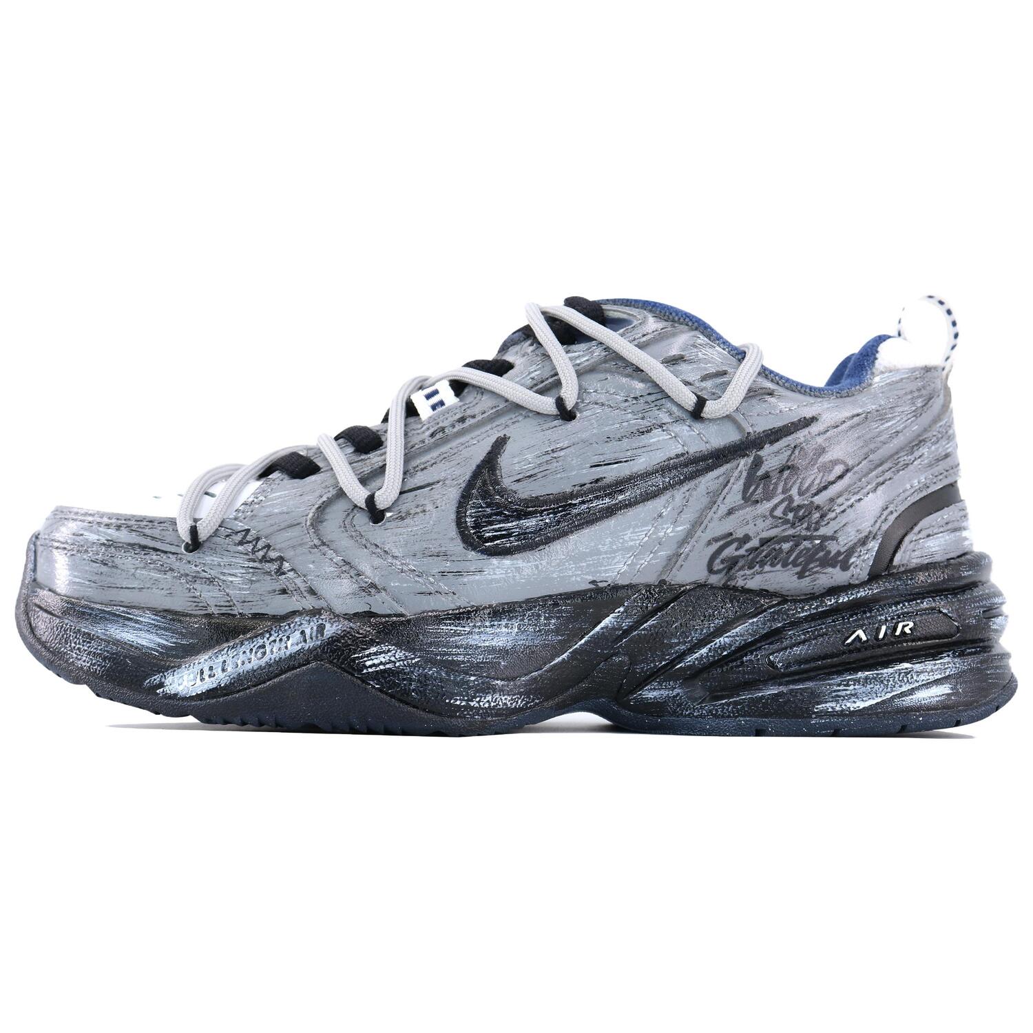 

Nike Кроссовки Air Monarch 4 Low top Chunky Sneakers Men's Black Gray