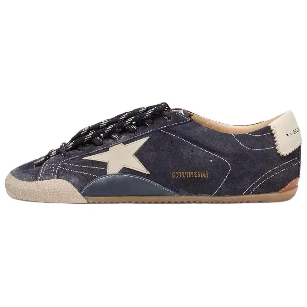 Кеды из кожи Golden Goose темно-синие