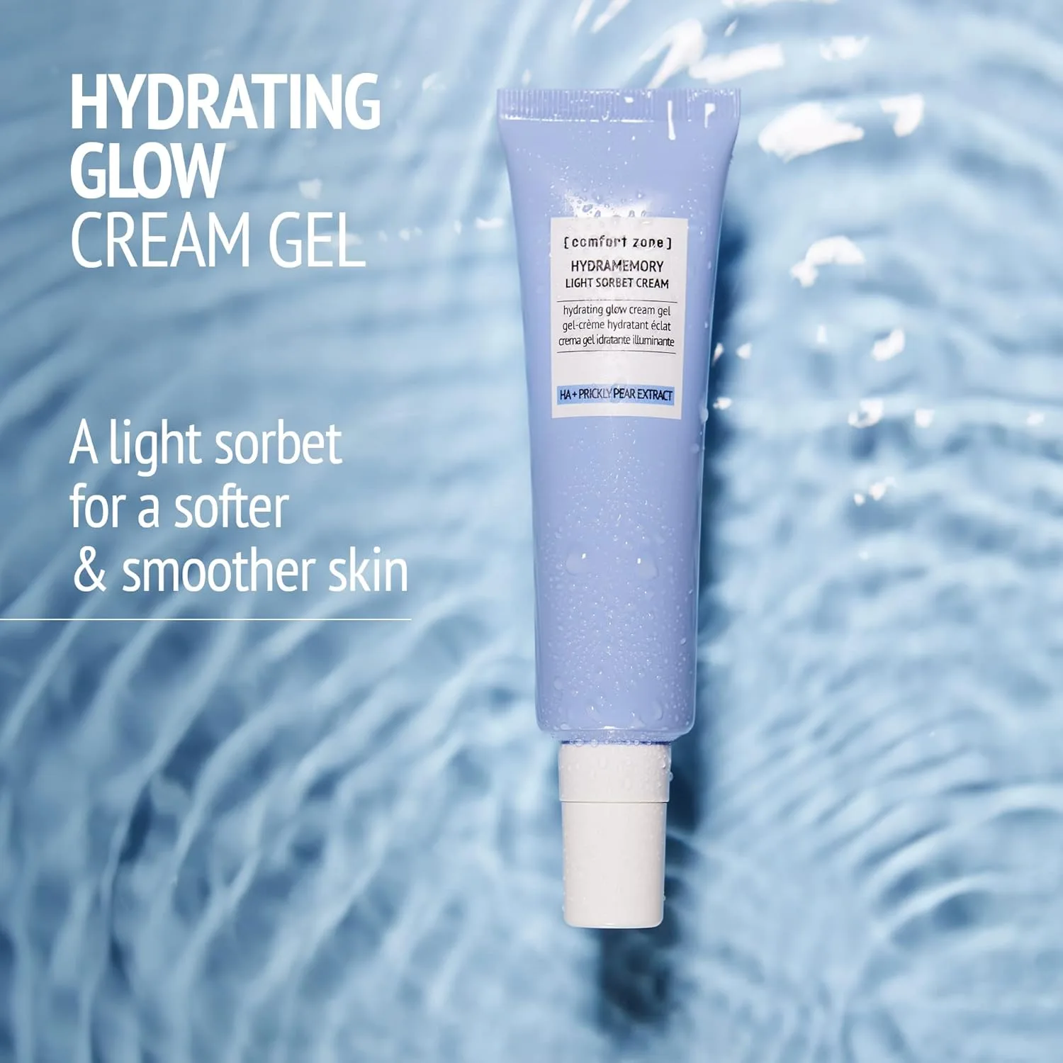 Крем для лица [ Comfort Zone ] — Hydramemory Light Sorbet Cream, увлажняющий гель для лица, нежирный, климатически, 60 мл — фото 2
