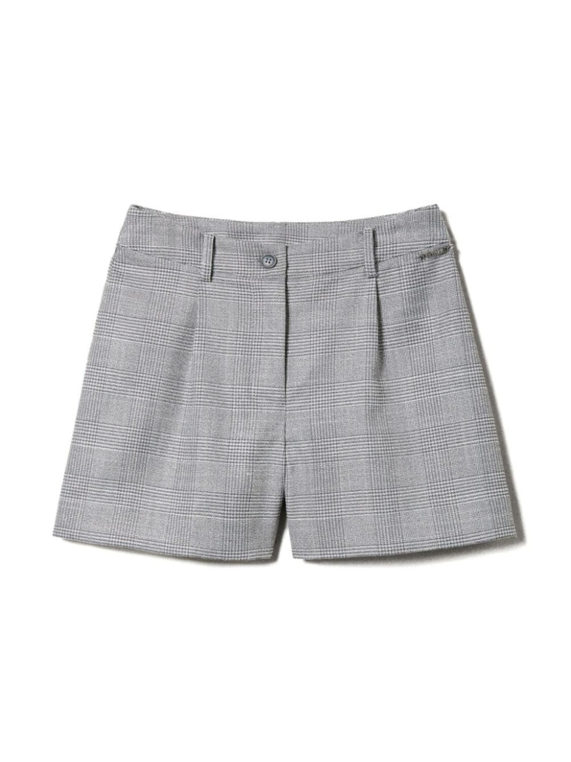 

TWINSET Kids шорты в клетку, серый
