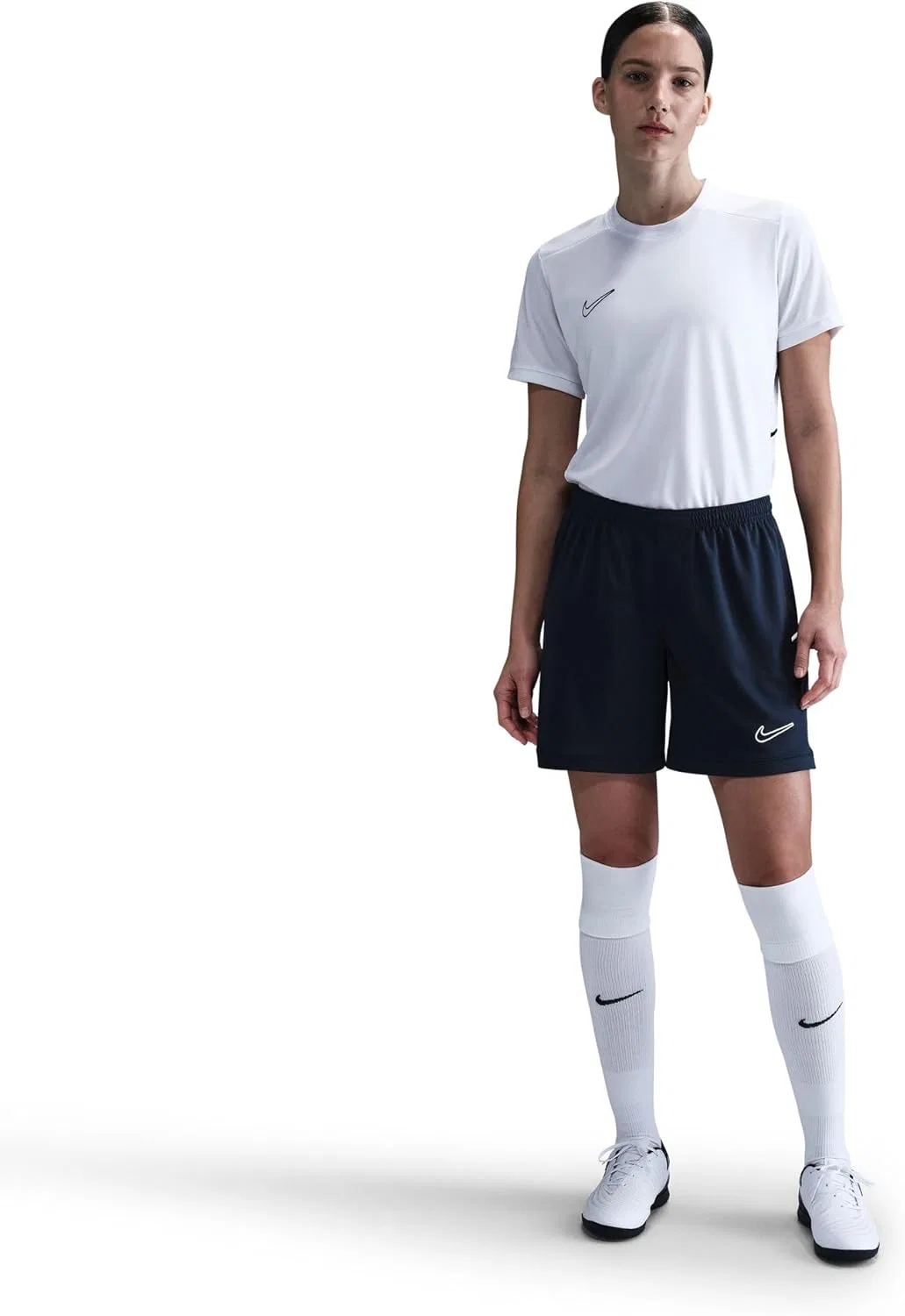 Женские шорты Dri-FIT Nike, Midnight Navy/Midnight Navy/White — фото 2