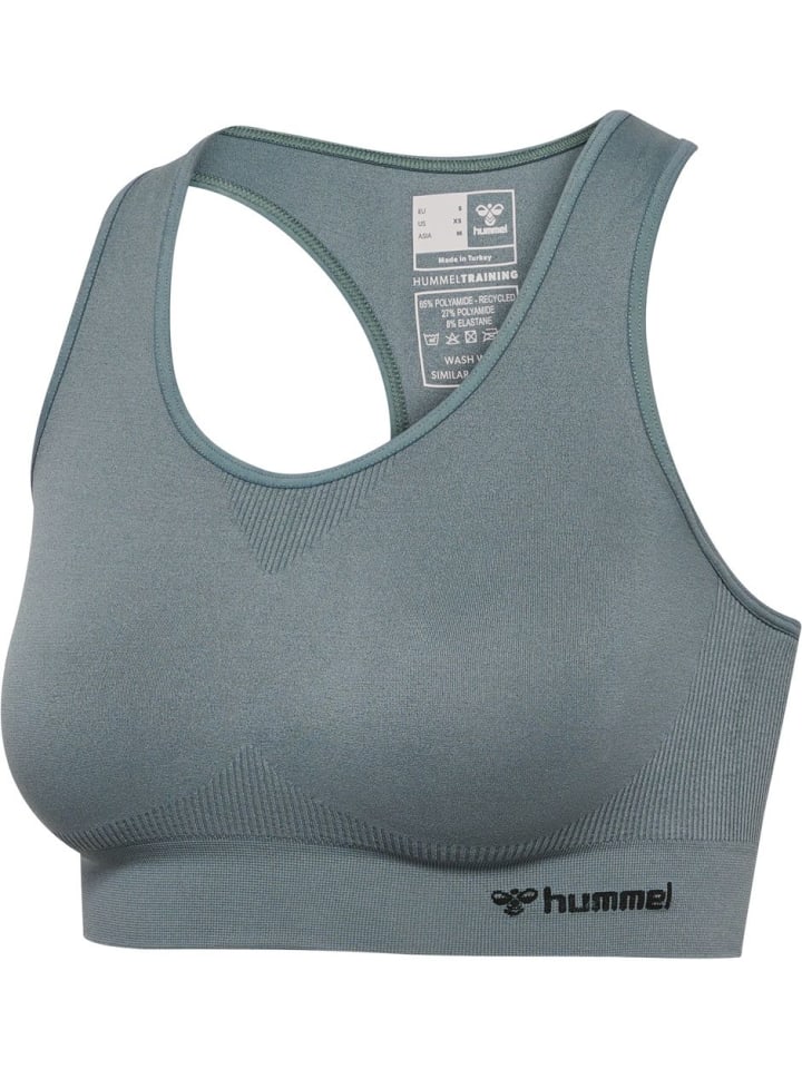 

Спортивная футболка Hmltif Seamless Sports Top зеленого цвета Hummel