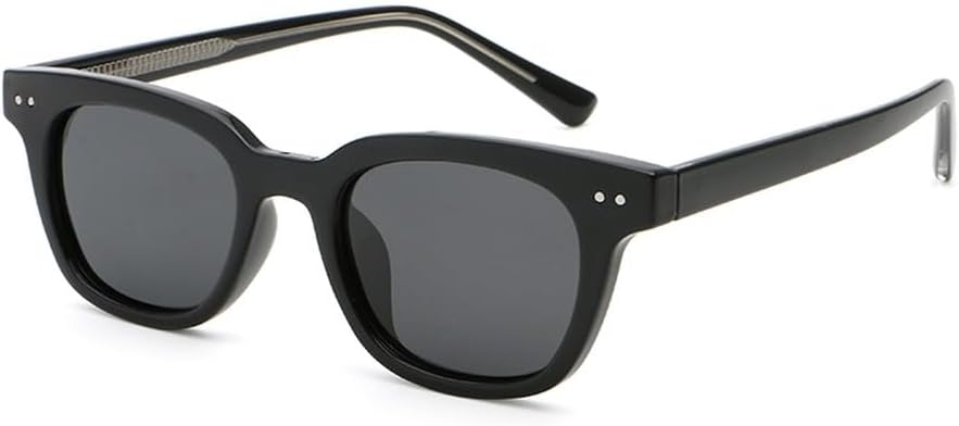 

маленькие квадратные солнцезащитные очки в стиле ретро для женщин, зеленые и коричневые поляризованные солнцезащитные очки для мужчин, ацетатные очки унисекс для вождения WNCKSQ, Black