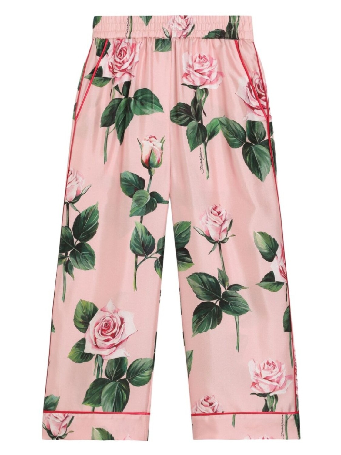 

Dolce & Gabbana Kids брюки с цветочным принтом, розовый
