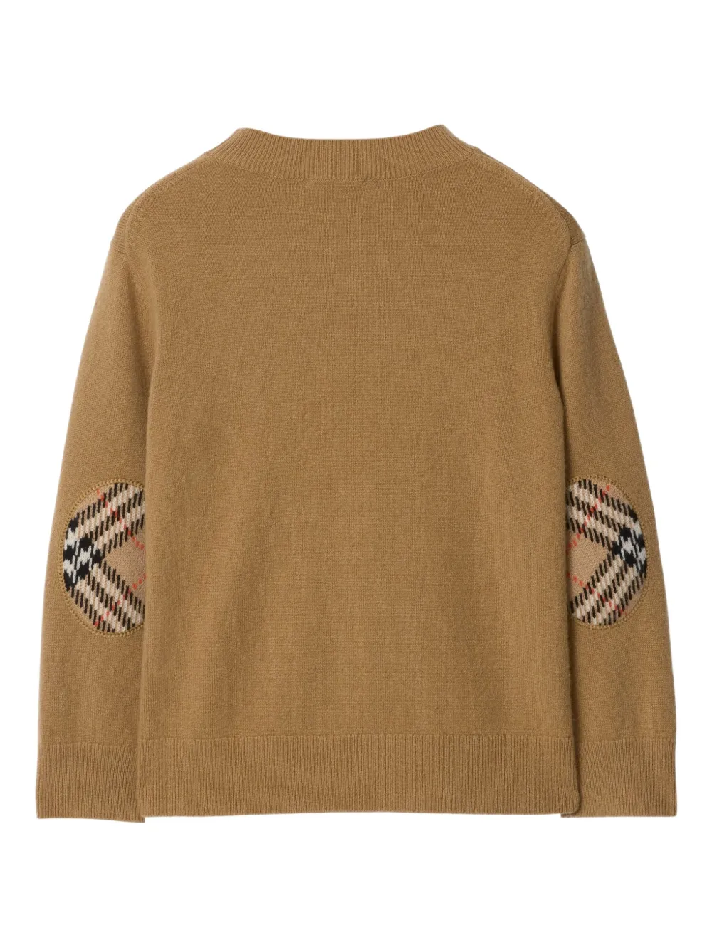 Свитер с круглым вырезом Burberry Kids, коричневый — фото 2