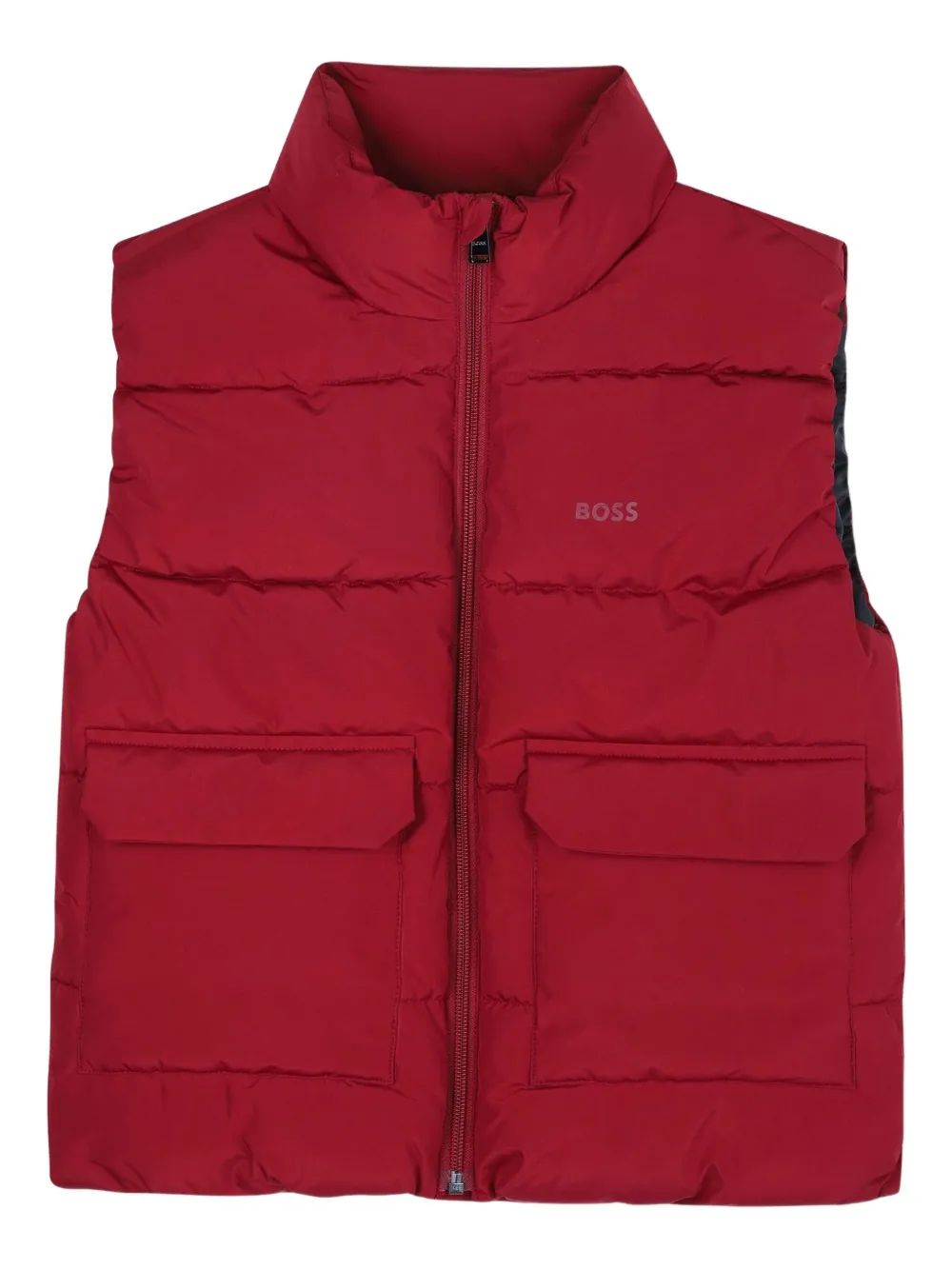 

Дутый жилет BOSS Kidswear, красный