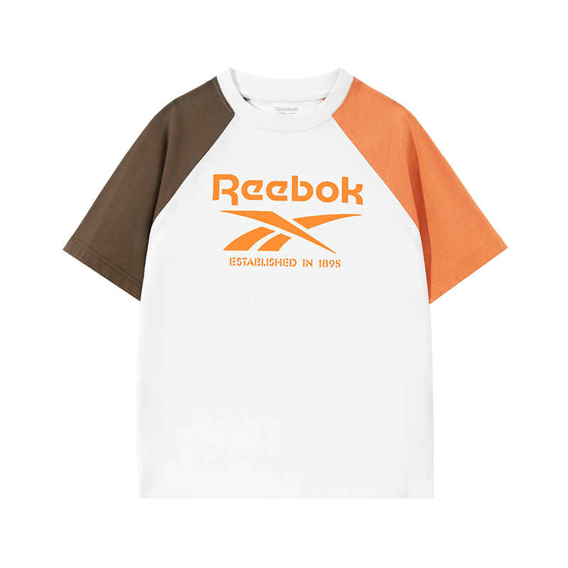 

Футболка летняя для детей 3-7 лет Reebok, оранжевый/серебристый
