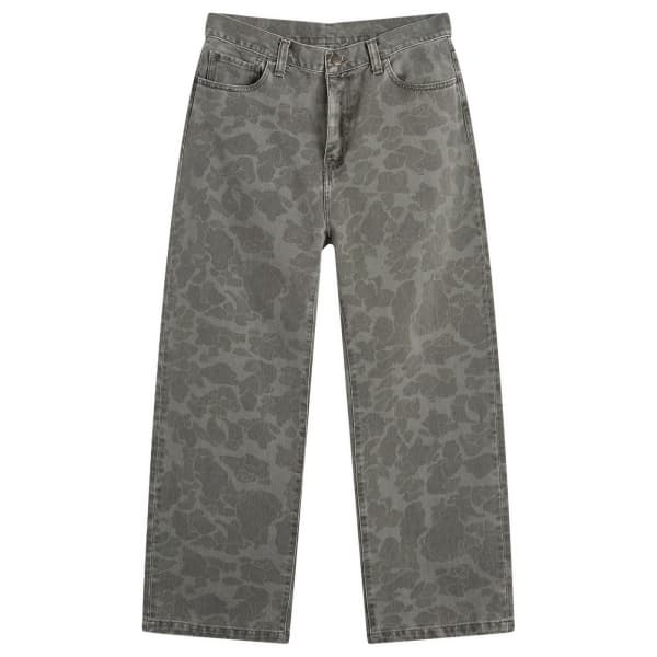 

Укороченные зауженные джинсы Duck Landon Carhartt Wip, черный камуфляж