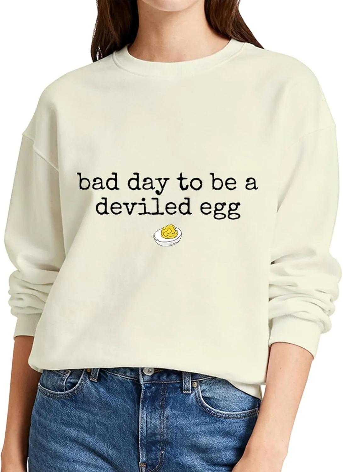 

Свитшут Bad Day To Be A Deviled Egg LEOUTJE