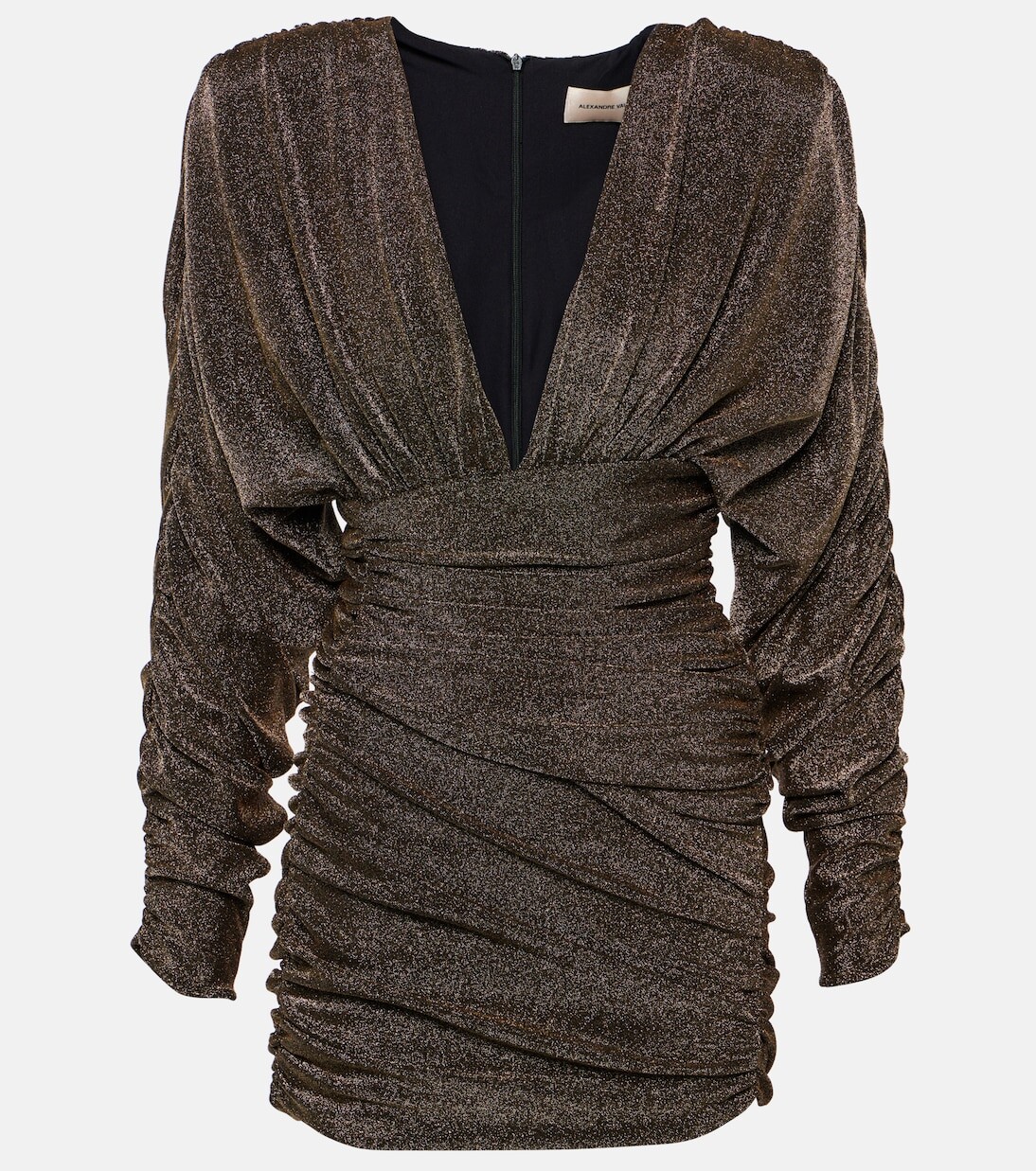

Мини-платье со сборками Alexandre Vauthier, желтый