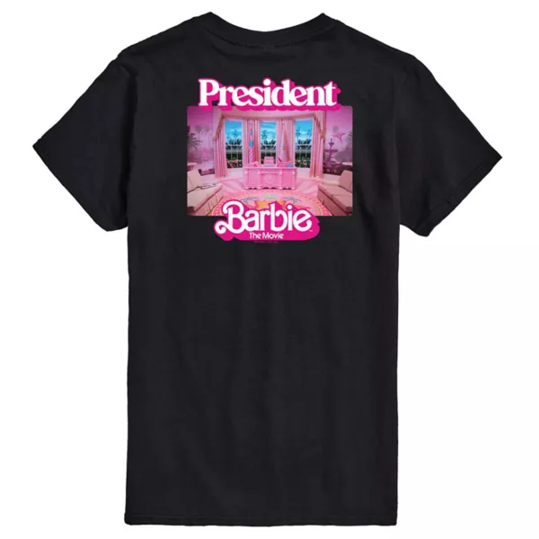 

Мужская футболка The Movie President с принтом Barbie, черный