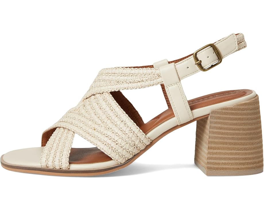 Туфли Lucky Brand Sasina Cut Out Heeled Sandals, цвет Parchment — фото 4