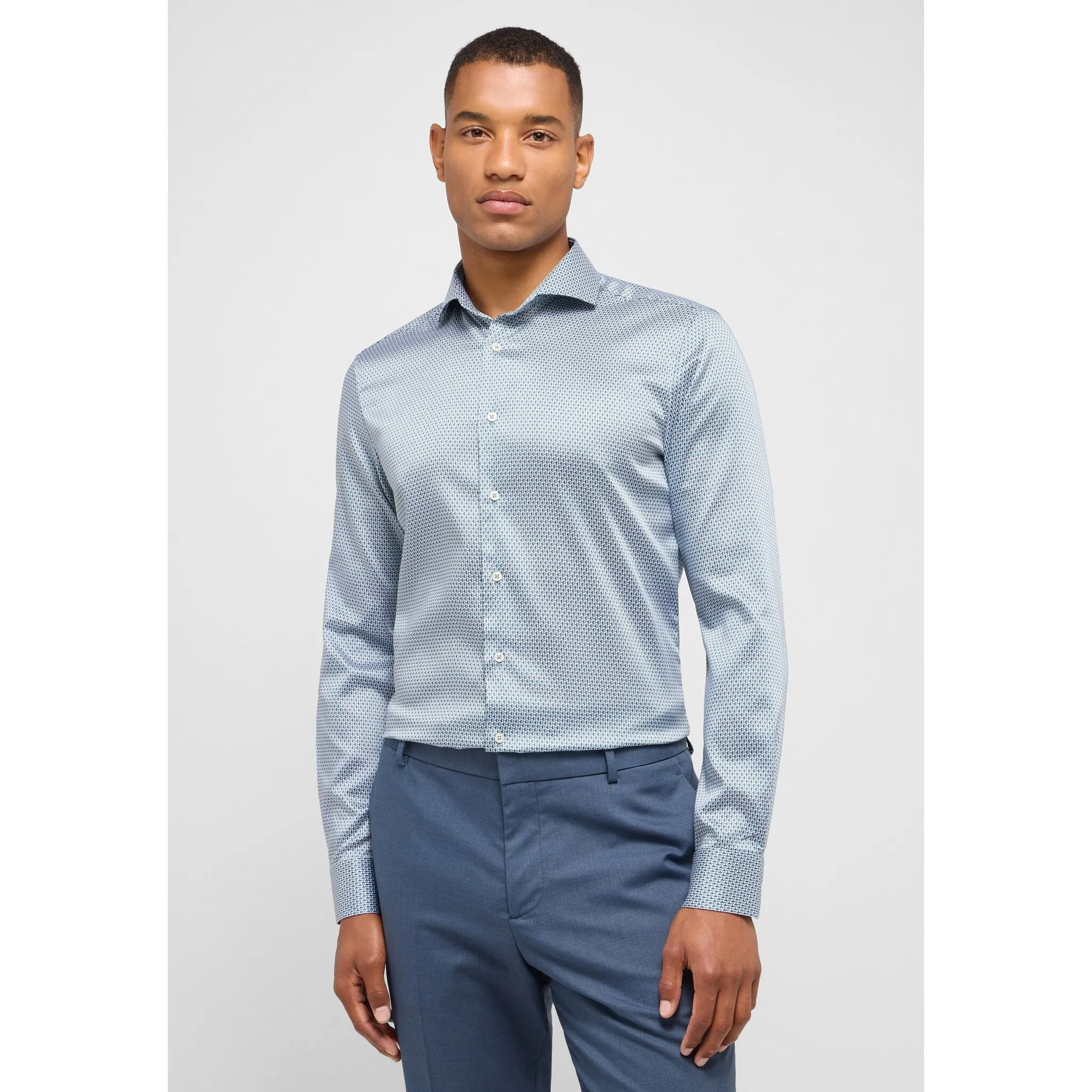 

Рубашка Eterna с длинными рукавами "SLIM FIT", зеленый