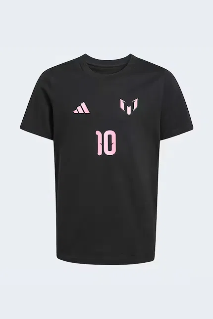 Футболка хлопковая MESSI Adidas Performance, черный — фото 2