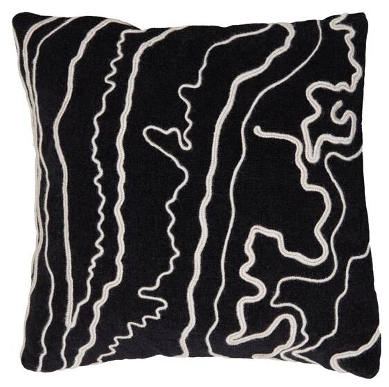 

Декоративная подушка Light & Living CASTRO, 45x10x45 см, черный