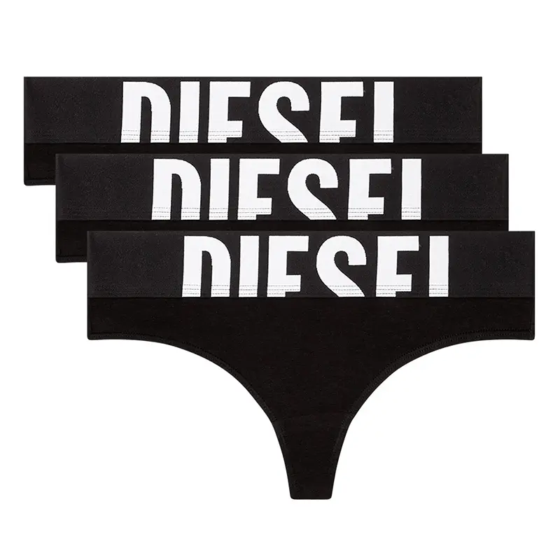 Трусы Ufst Stars Logo Waistband три штуки DIESEL, черный