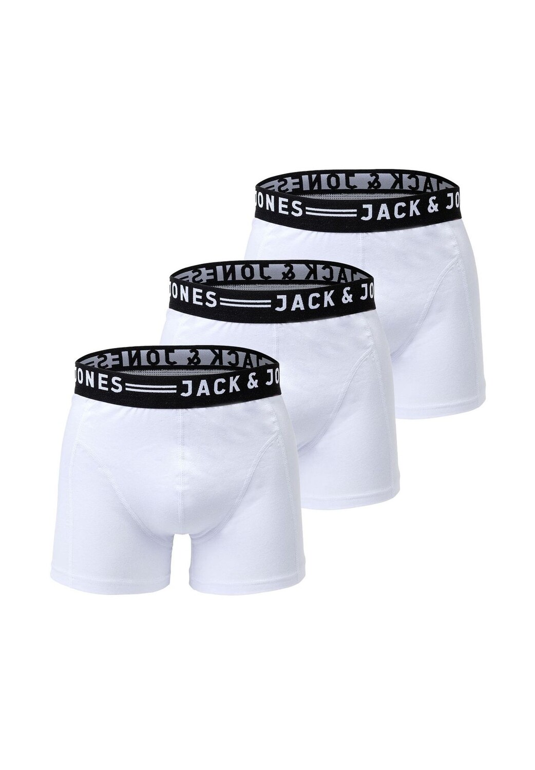 

Мужские боксеры, 3 шт. - SENSE TRUNKS, хлопок стрейч JACK & JONES