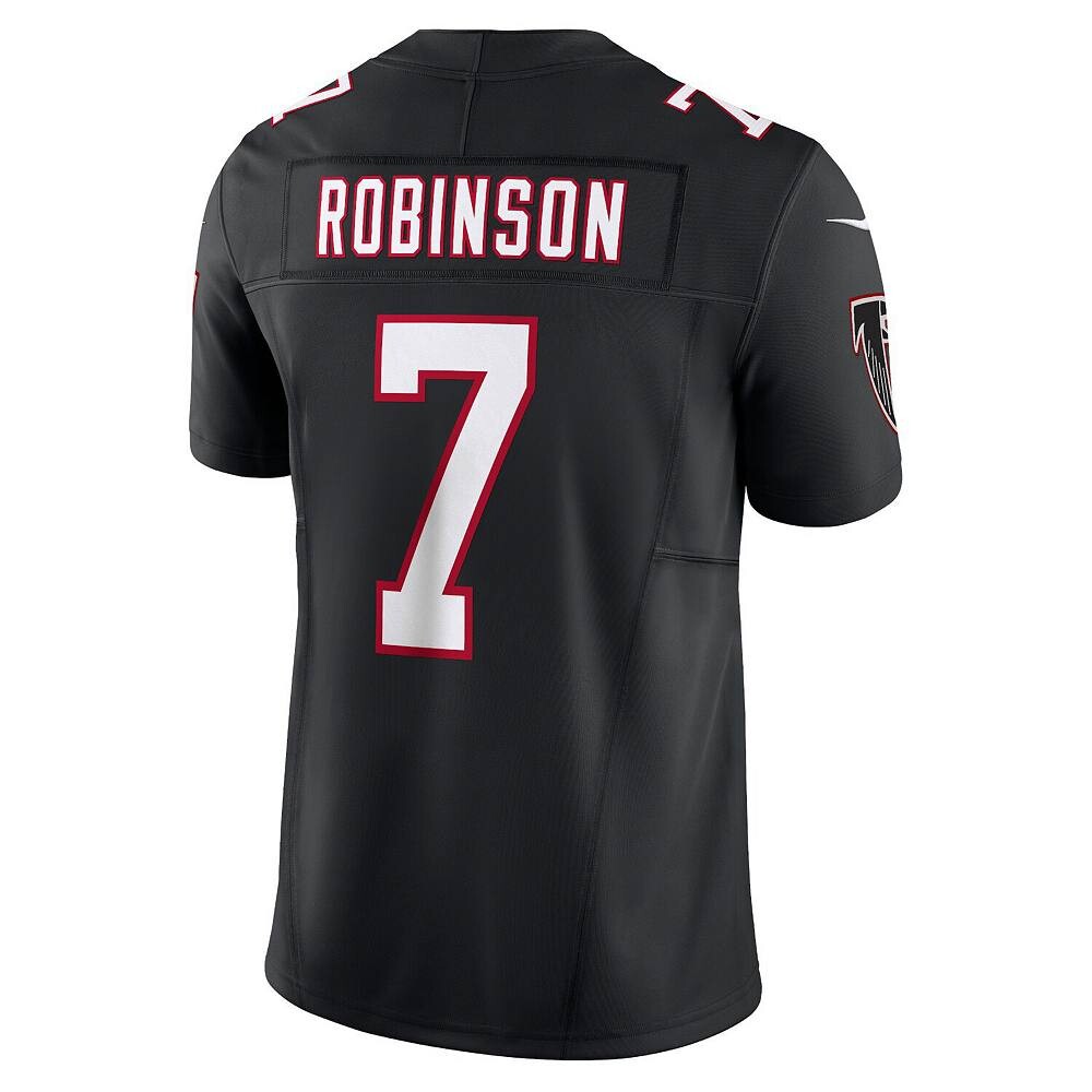 Мужские кроссовки Nike Bijan Robinson Black Atlanta Falcons Alternate Vapor F. Ограниченный Джерси, цвет Fal Black — фото 4