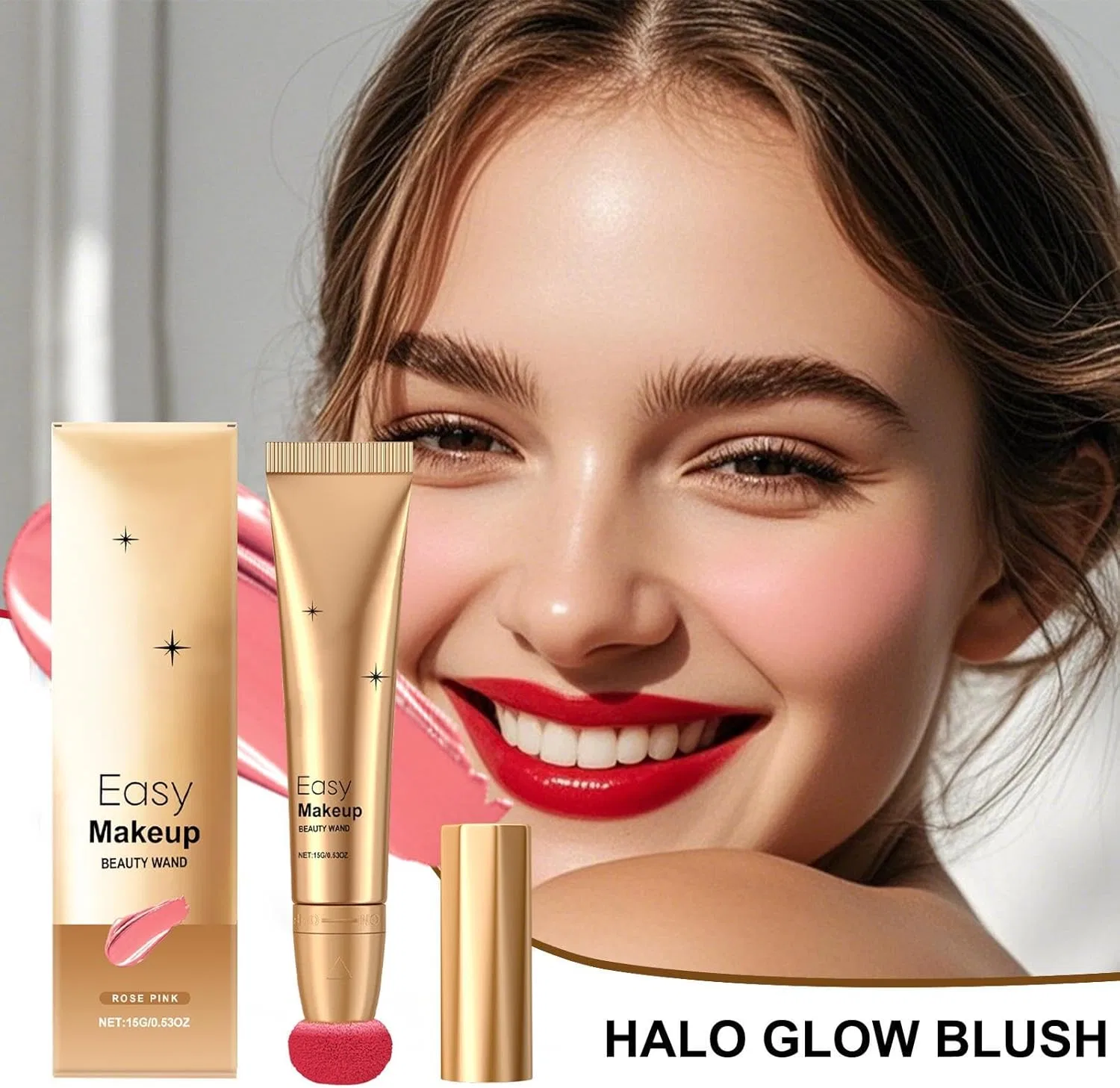 Контурный стик + жидкие румяна Halo Glow Fading Contour Tape, hotpink — фото 2