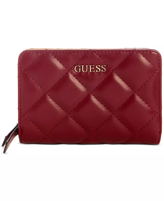 

Стеганый французский кошелек Tinsley GUESS, красный