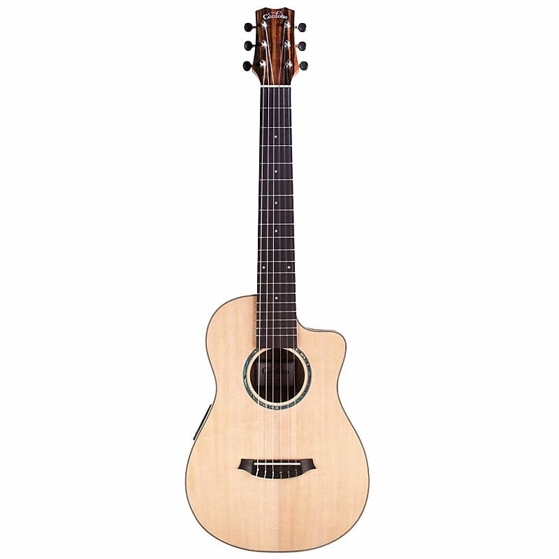 

Акустическая гитара Cordoba Mini II EB-CE - Acoustic Electric Travel Guitar - Spruce/Ebony w/Pickup & On-Board Tuner