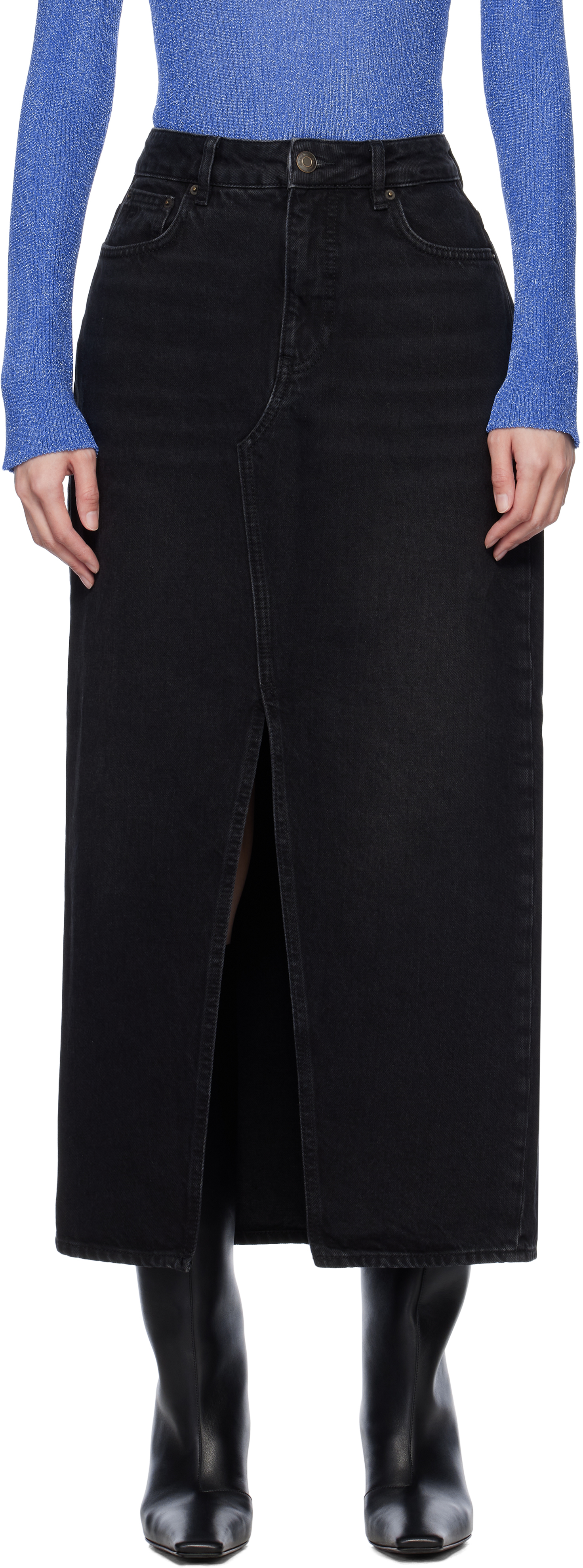 

Юбка макси из джинсовой ткани Slim Fit Holzweiler