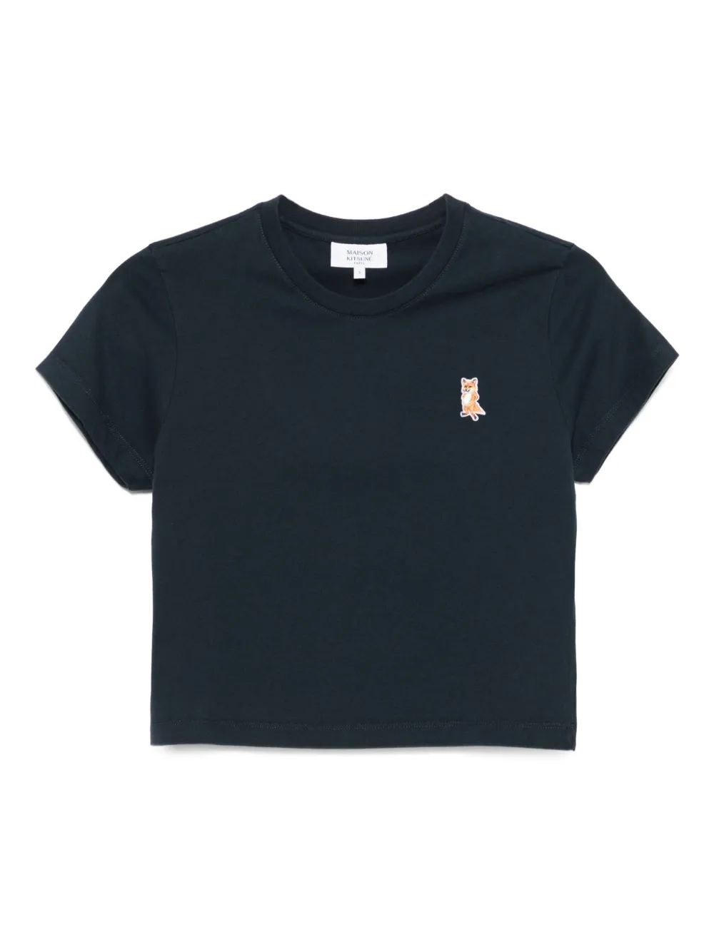 

Укороченный топ Lady Fox Baby с вышивкой Maison Kitsuné, синий