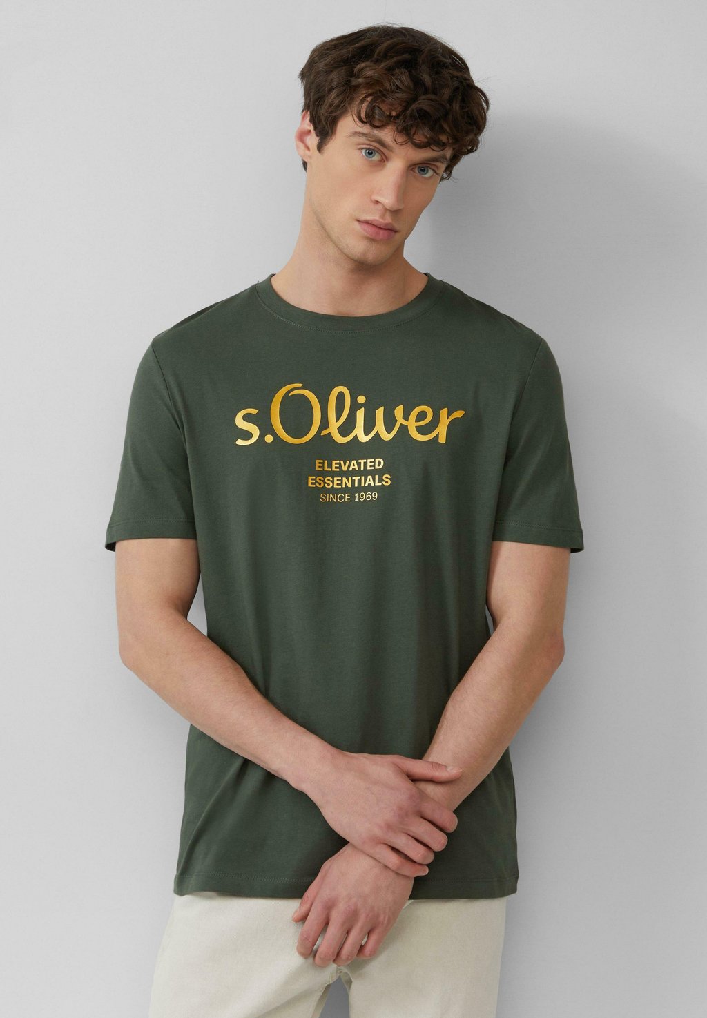 

Футболка с принтом MIT LOGO s.Oliver, оливковый