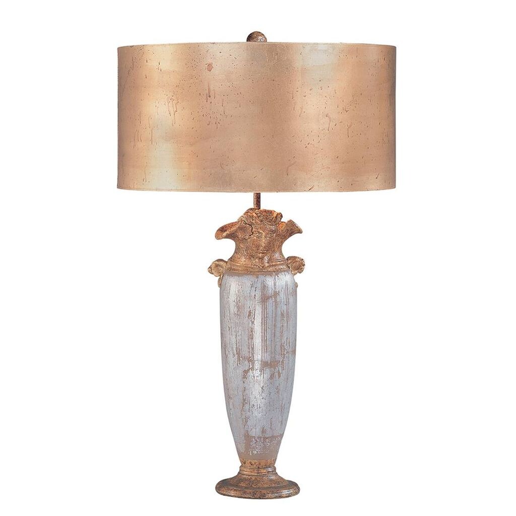 

Лампа Bienville, золото и серебро, с абажуром Elstead Lighting