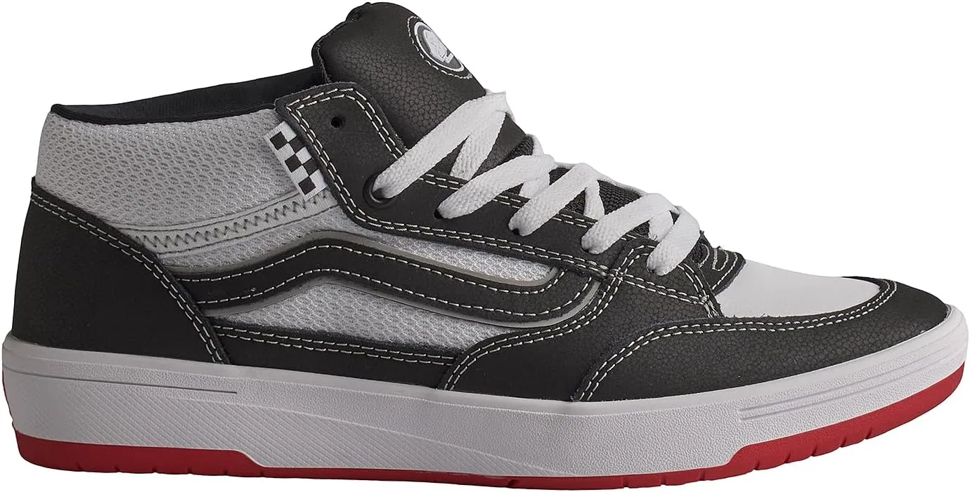 Кроссовки VANS Skate ZAHBA MID 2024, черно-бело-красные