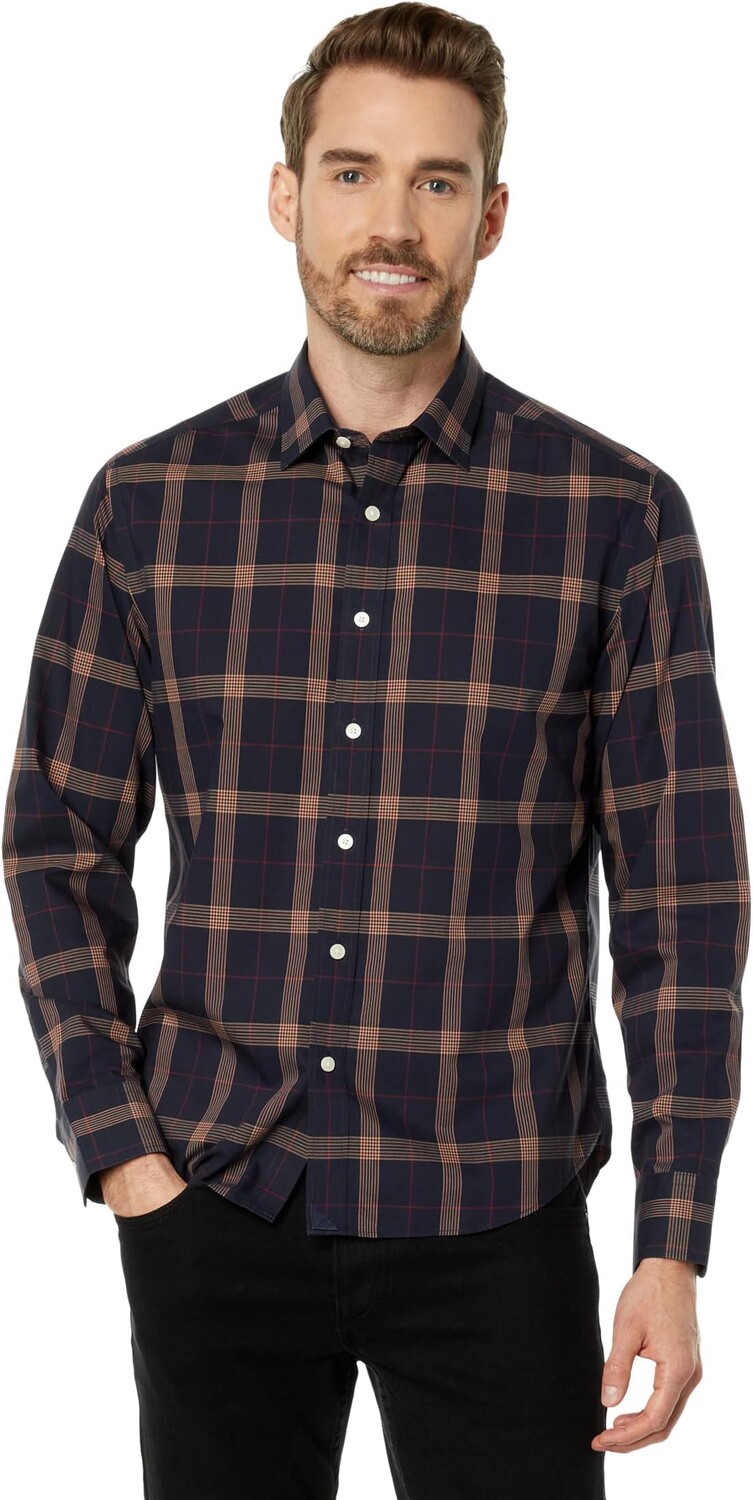 

Рубашка UNTUCKit Wrinkle-Free Paterson Shirt, темно-синий