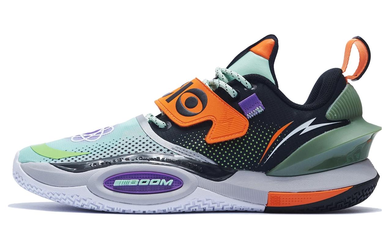 

LINING ЛиНинг All City 10 V2 'Кинетическая Энергия' Амортизирующие Легкие Отскок Низкие Баскетбольные Кроссовки Зеленый Черный
