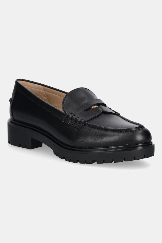 Кожаные мокасины Marli Lauren Ralph Lauren, черный