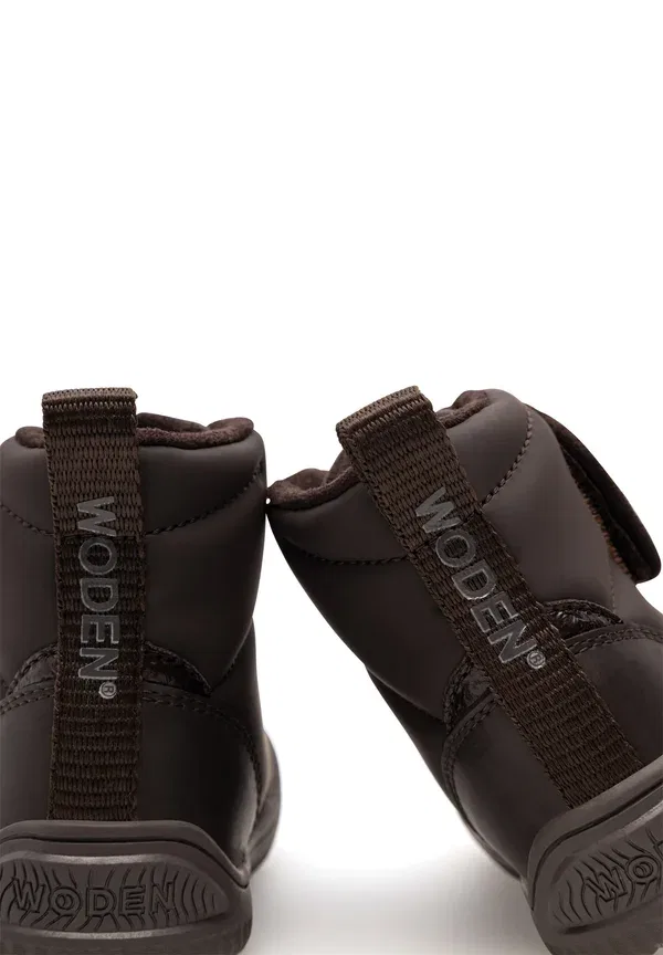 Детские туфли Theo baby shoes Woden, шоколадный — фото 4