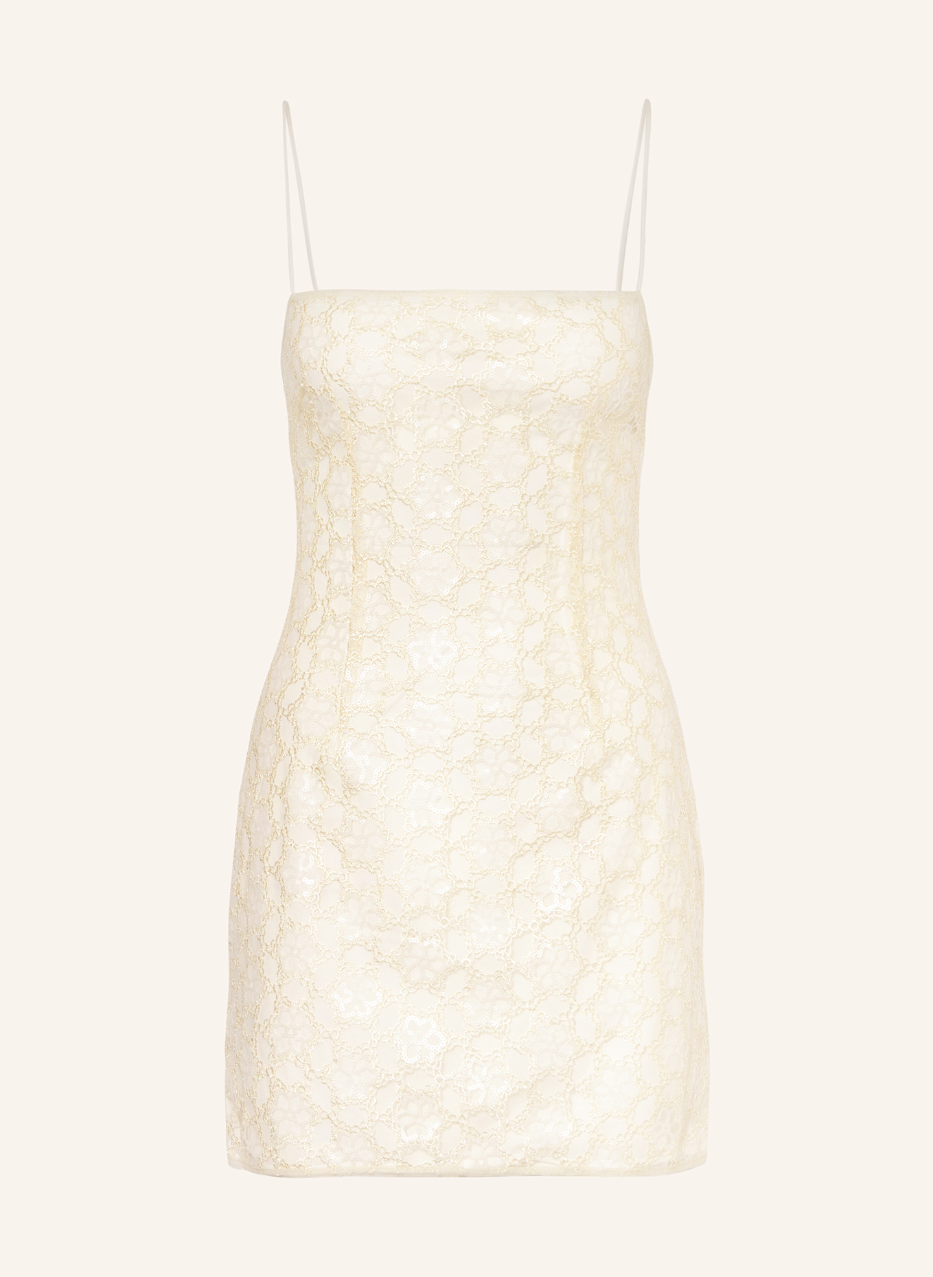 

Платье из тюля с пайетками Rotate, бежевый