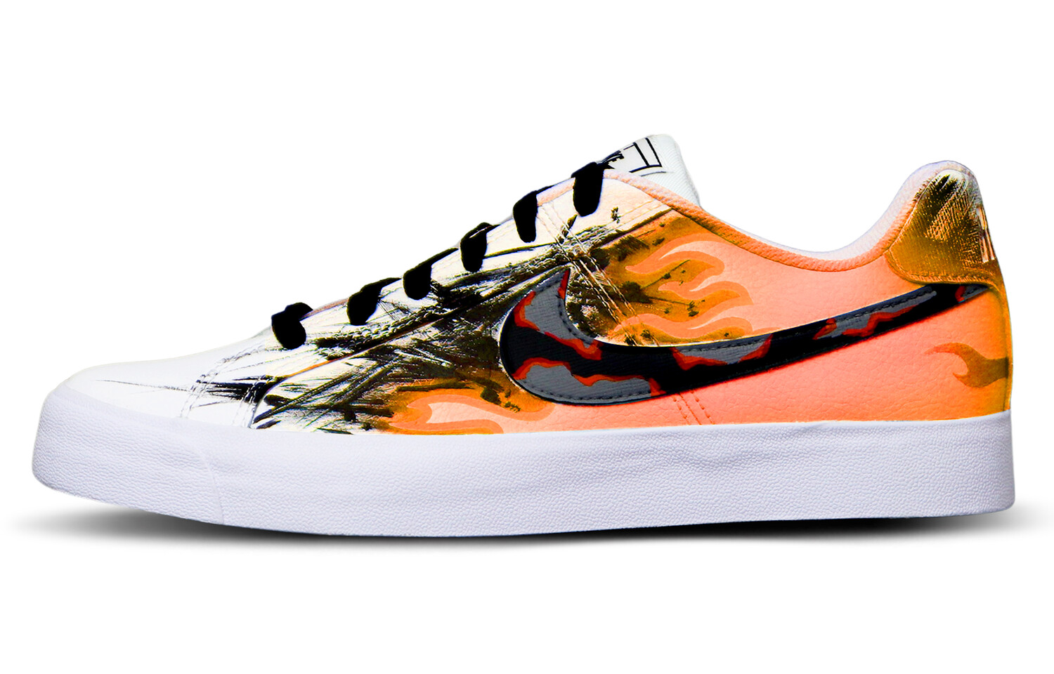 

Кроссовки Nike Court Royale Skateboarding Shoes Unisex Low-top White/orange, белый