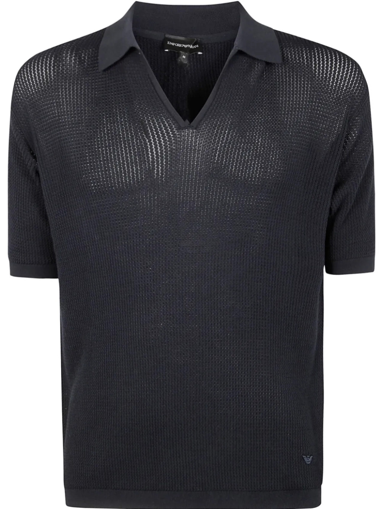 

Рубашка-поло Emporio Armani с открытыми плечами, синий