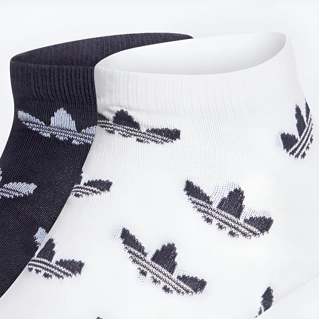 Носки короткие унисекс, набор из 2 пар Adidas Originals, 1 Set 2 Pack (White/Blue) — фото 2