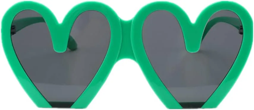 

Дизайнерские винтажные солнцезащитные очки ICARA в форме сердца для женщин, большие модные очки в полуободковой оправе для летней пляжной вечеринки, Green