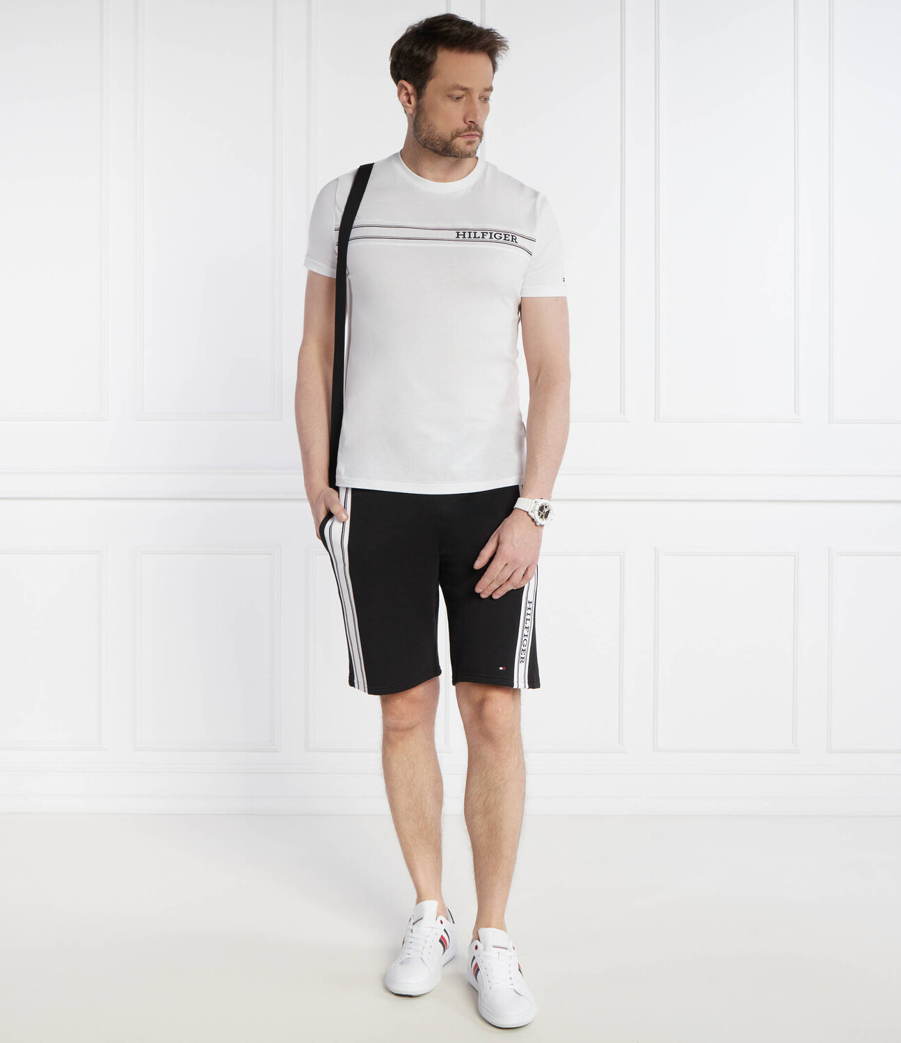Спортивные шорты Tommy Hilfiger TRACK Regular Fit, черный — фото 2