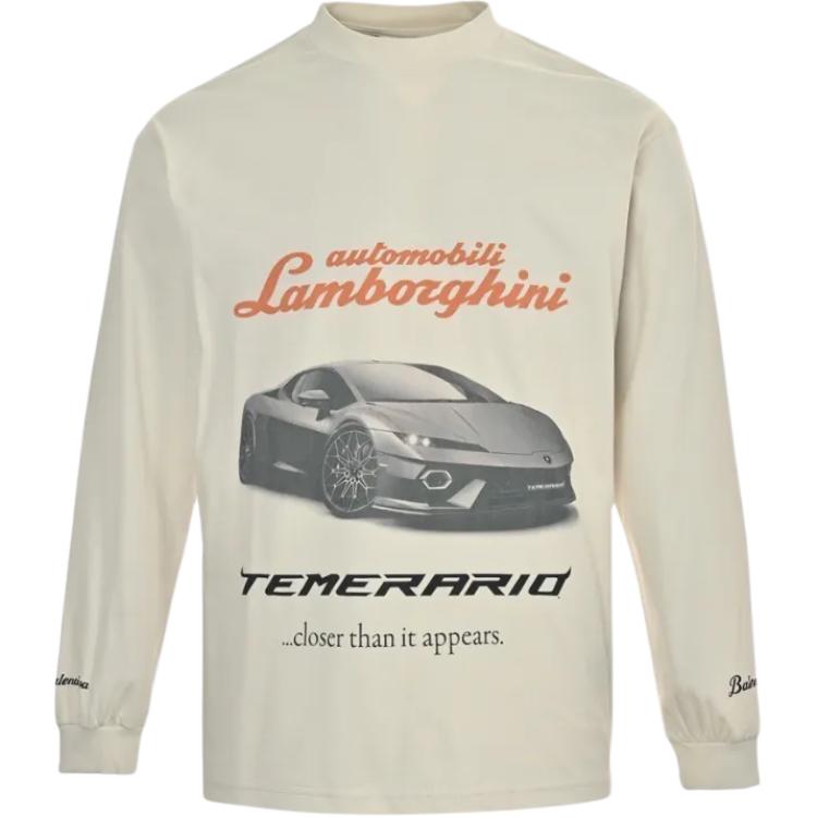 

Balenciaga X Automobili Lamborghini T Shirt Loose Fit Unisex Dirty White, Белый, Balenciaga X Automobili Lamborghini T Shirt Loose Fit Unisex Dirty White