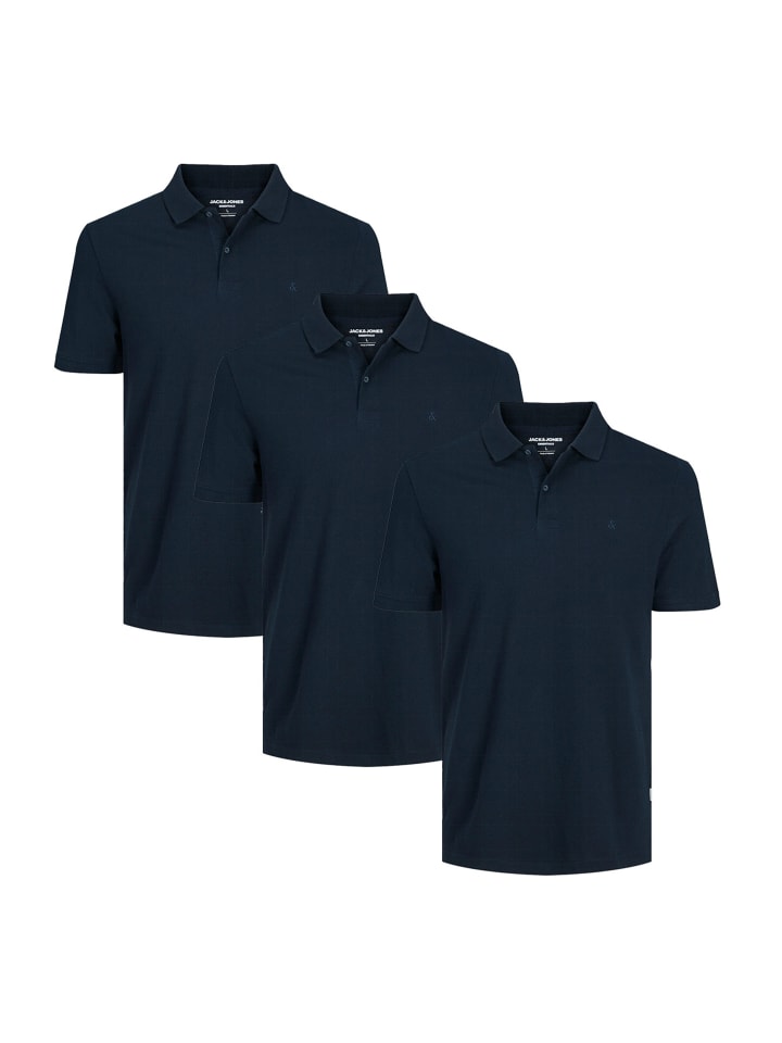 

Футболка поло Jack & Jones, цвет navy blazer