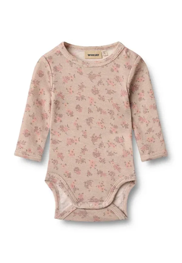 Боди Lucca l/s body, цвет пшеничный, сиреневый цветок