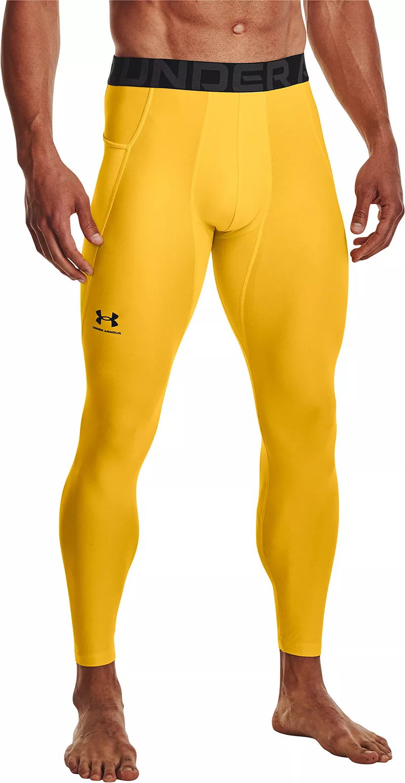 

Мужские леггинсы Under Armour HeatGear Armor, цвет Taxi/Black
